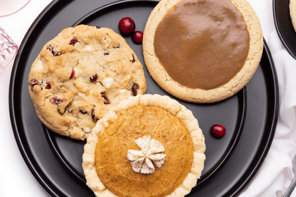 Crumbl Cookies on a plate